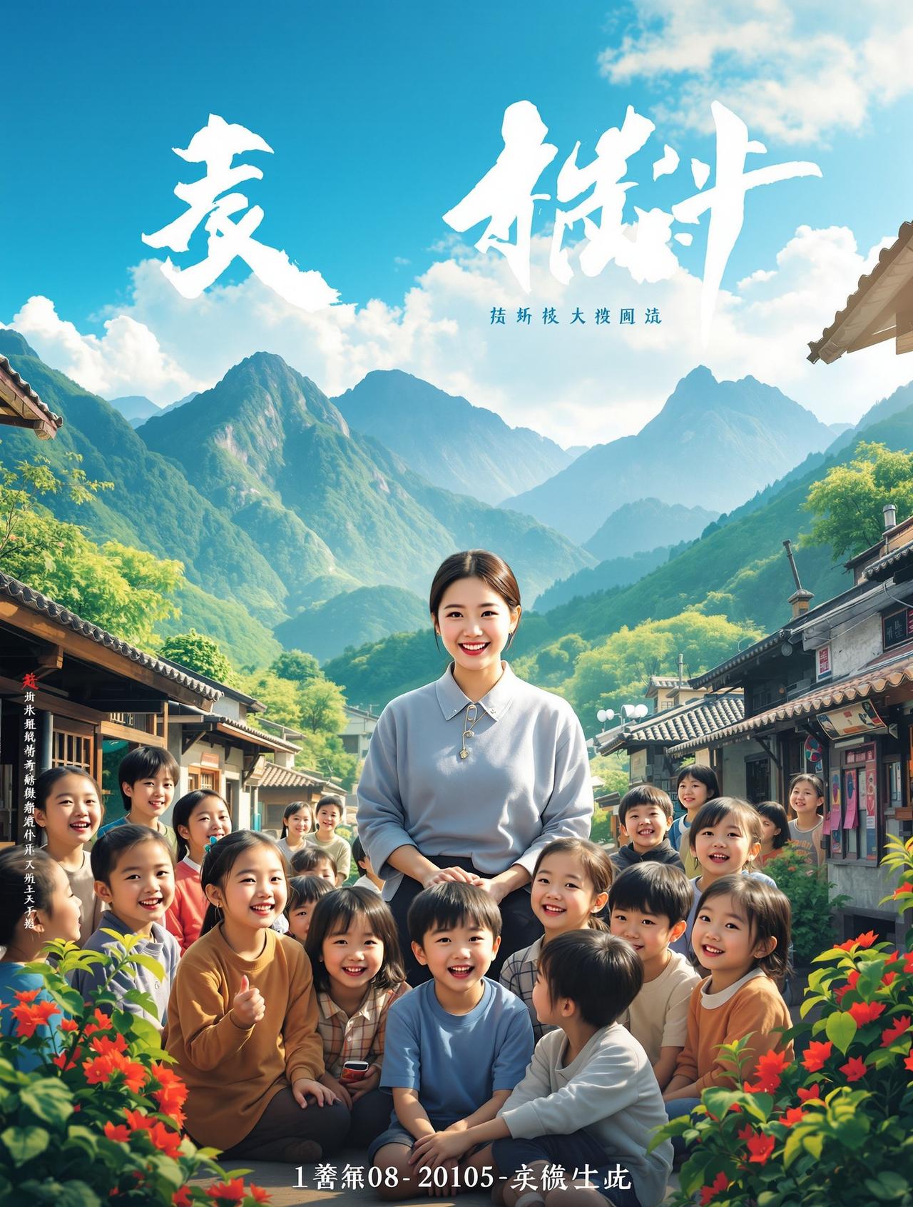 吃瓜网站作品《山村教师》官方海报